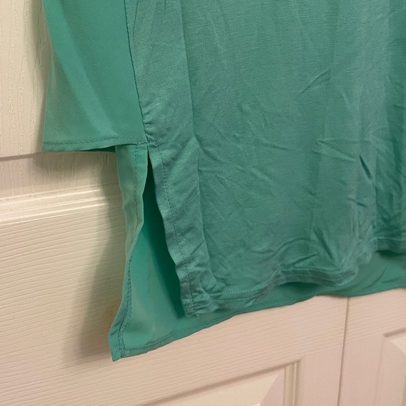 NWT DG2 by Diane Gilman Double Front Layer Dressy Tank Top Blouse XL - Picture 7 of 14